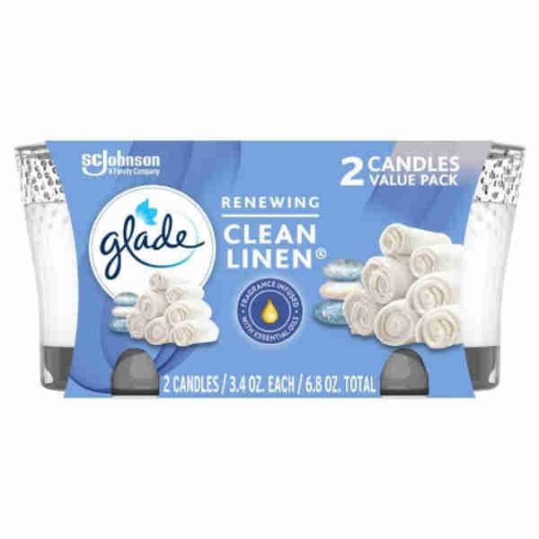 Clean Linen Candel - Glade