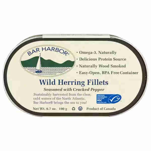 Wild Herring Fillets Seasoned with Cracked Pepper