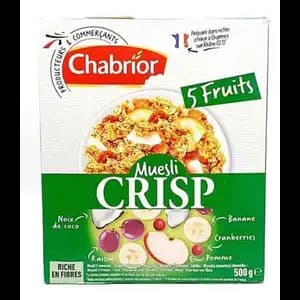 Crisp Muesli 5 Fruits - Chabrior