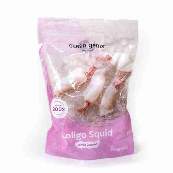 Loligo Whole Squid Cleaned