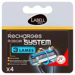 3 Blades Razor Refills - Labell