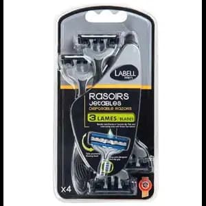 Men Disposable Razors 3 blades - Labell