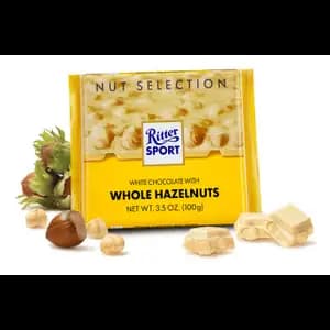 White Chocolate with Whole Hazelnuts - Ritter Sport