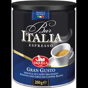 Espresso Gran Gusto Roasted and Ground Coffee Blend - Saquella