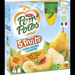 5 Fruits No Sugar Added - Pom'Potes