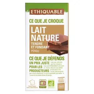 Organic Milk Chocolate - Ethiquable
