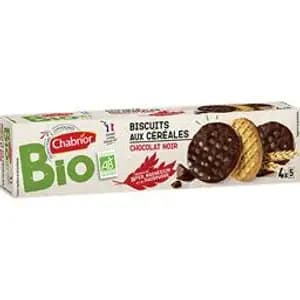 Organic Dark Chocolate Cereal Biscuit - Chabrior