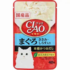 Tuna(Maguro) & Chicken Fillet Topping Shirasu - Ciao Pet Food