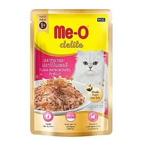 Delite Tuna with Bonito in Jelly Pouch - Me-O