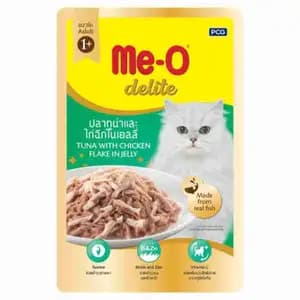 Delite Tuna with Chicken Flake in Jelly Pouch - Me-O