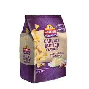 Tortilla Chips Garlic & Butter - Mission
