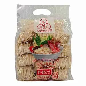 Dried Pandan Yellow Noodle (Big) - NKH