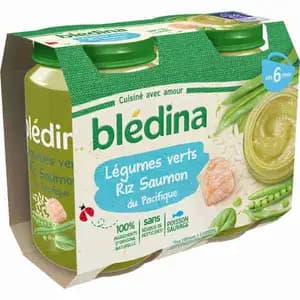 Green Veggies, Rice, Pacific Salmon - Blédina