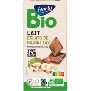 Organic Milk Chocolate with Hazelnut 42% - Ivoria - Ivoria