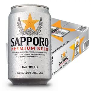 Sapporo Premium Beer Can 330ml