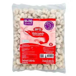 Raw Vannamei Shrimp Peeled & Deveined Tail Off - Aro