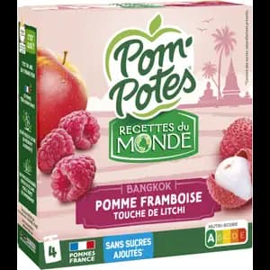 Apple Raspberry Touch Of Lychee No Added Sugar - Pom'Potes