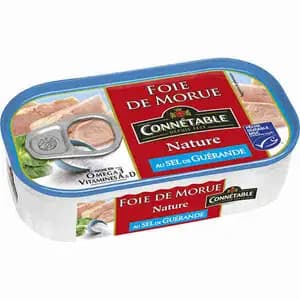 Natural Cod Liver with Guérande Salt - Connétable