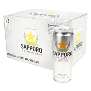 Sapporo Premium Beer Can 650ml