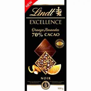 Excellence Orange Almonds 70% Black Cacao - Lindt