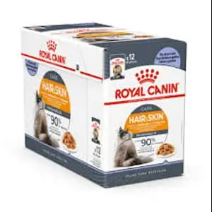 Hair & Skin Care Thin Slices in Jelly Pouch Box - Royal Canin