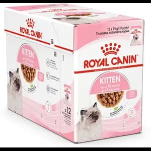 Kitten Up to 12month, Chunks in Gravy Pouch Box - Royal Canin