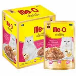 Delite Tuna with Bonito in Jelly Pouch Box - Me-O
