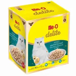 Delite Tuna with Chicken Flake in Gravy Pouch Box - Me-O