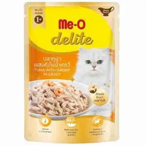 Delite Tuna with Shrimp In Gravy Pouch - Me-O