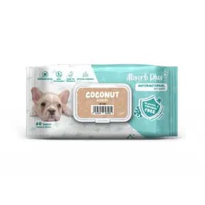 Antibacterial Coconut Pet Wipes - Absorb Plus