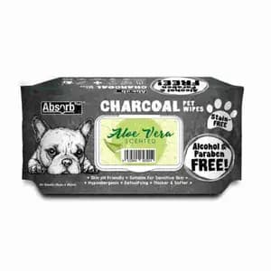 Charcoal Aloe Vera Pet Wipes - Absorb Plus