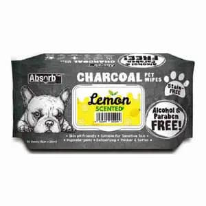 Charcoal Lemon Pet Wipes - Absorb Plus