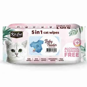 5 in 1 Wipes Baby Powder - Kit Cat