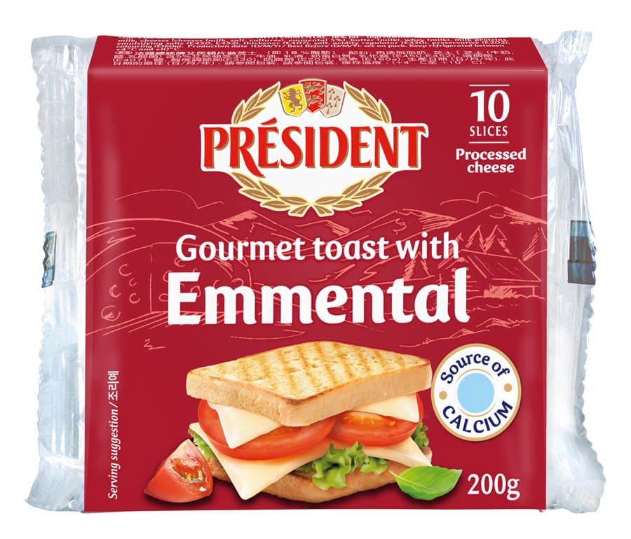 Toast Emmental Cheese - Président 1