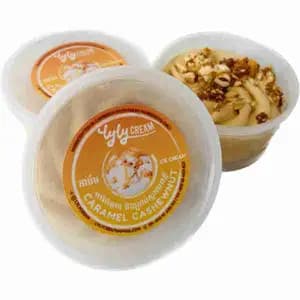 Caramel Cashew Ice Cream Cup - Lyly Cream