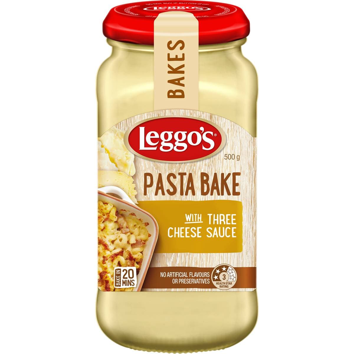 Pasta Bake with Three Cheese Sauce