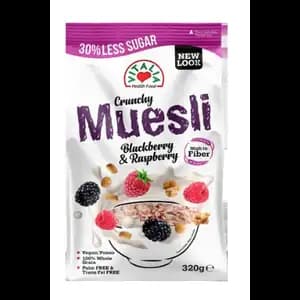 Crunchy Muesli With Blackberry & Raspberry - Vitalia