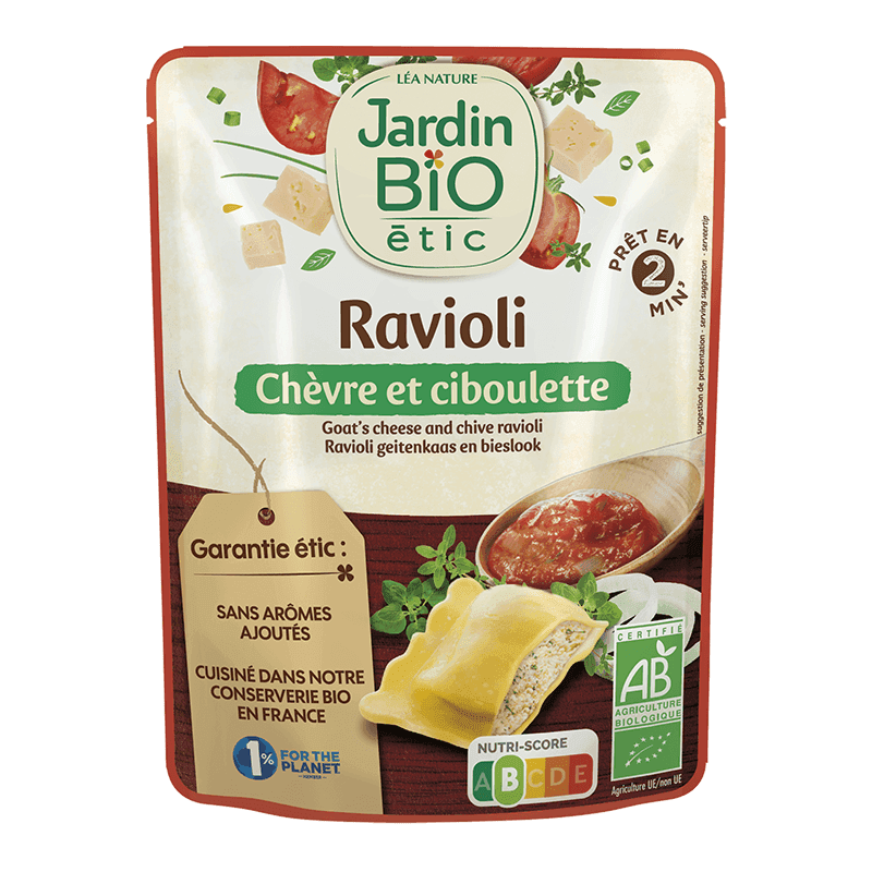 Organic Ravioli Goat Cheese & Chives 1