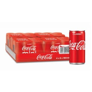 Coca Cola Original Mini Can 180ml Pack X24