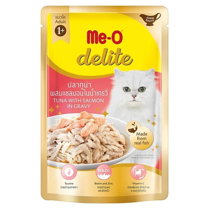Delite Tuna with Salmon in Gravy Pouch