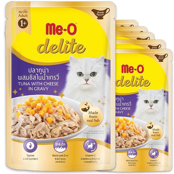 Delite Tuna with Cheese in Gravy Pouch Box