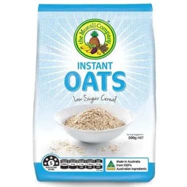 Instant Oats Low Sugar Cereal 1
