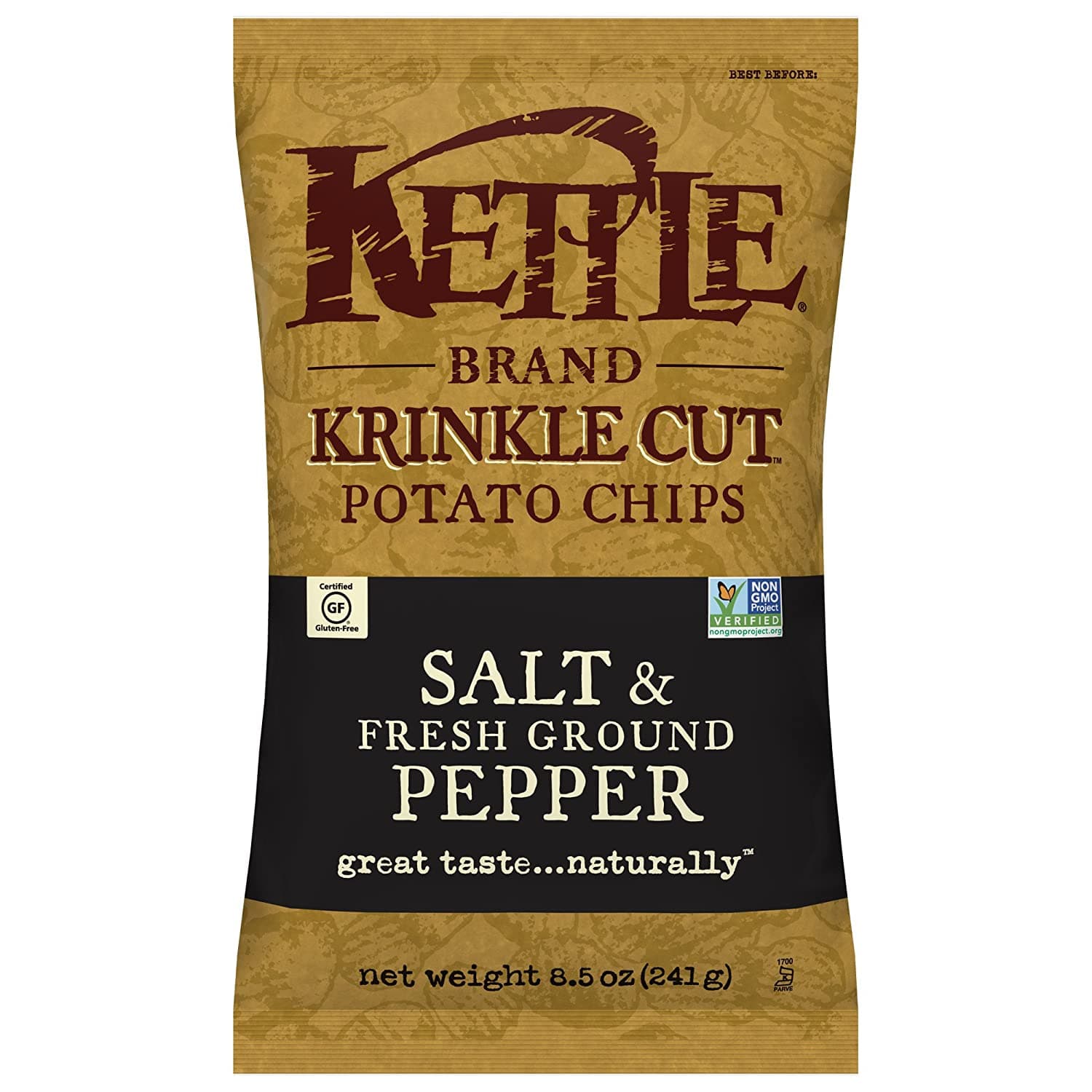 Satt & Fresh Ground Pepper Chips - Kettle