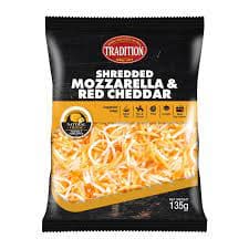 Shredded Mozzarella & Red Cheddar