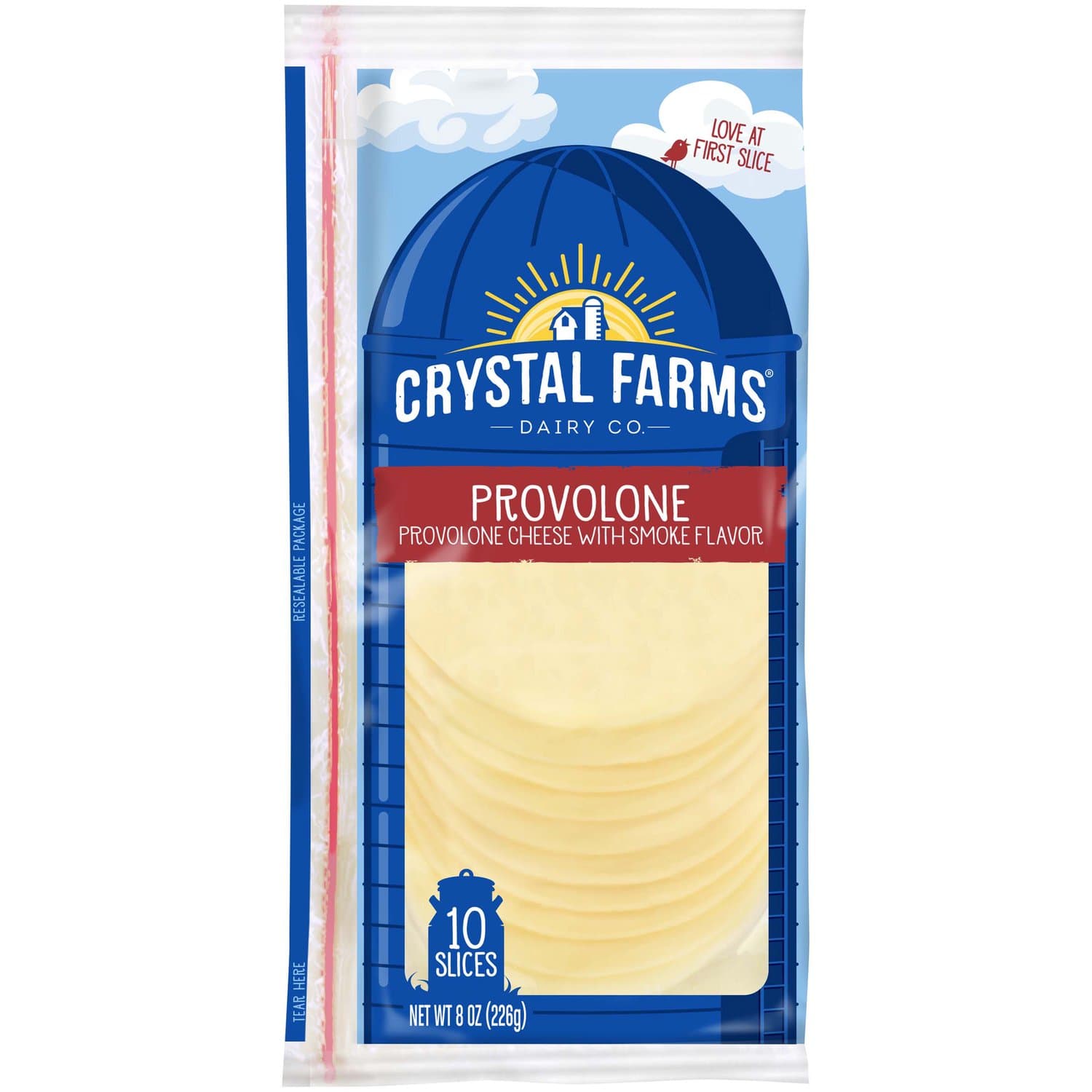 Provolone Cheese Slices - Crystal Farm 1