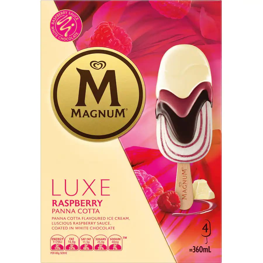 Magnum Ice Cream  Raspberry & Panna Cotta 