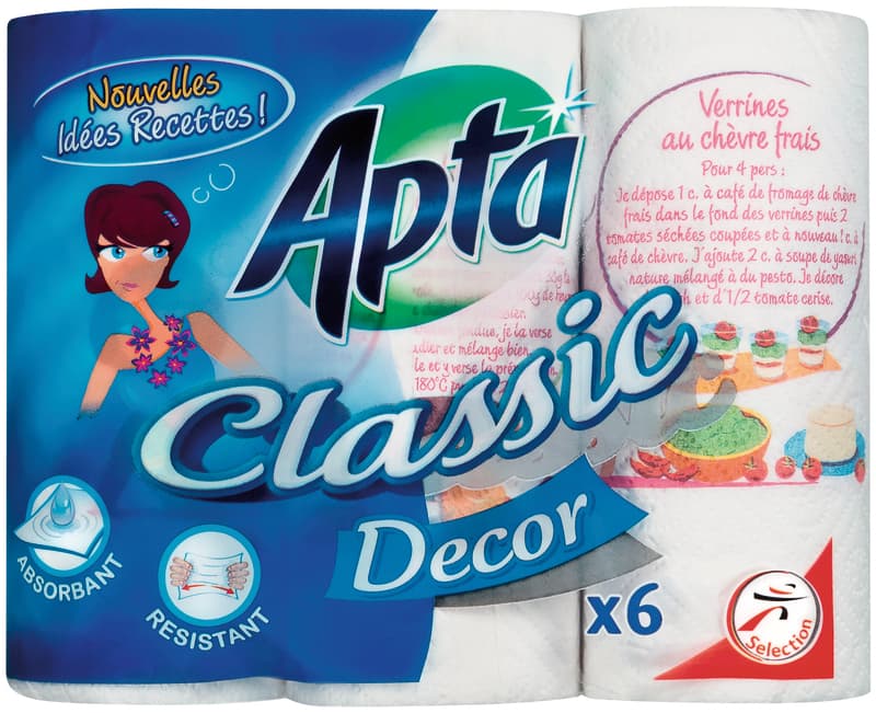 Classic Decorated Kitchen Towel - Apta