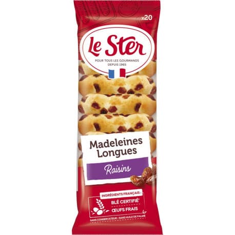 Long Madeleine with Raisins