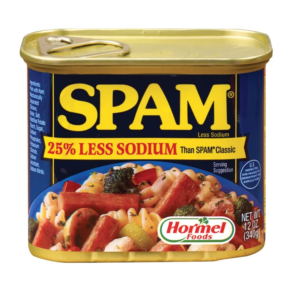 Spam 25% Less Sodium - Hormel