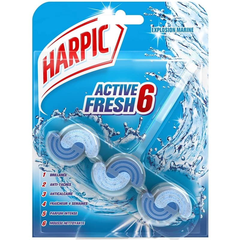 Block Active Fresh 6 Marine Explosion - Harpic